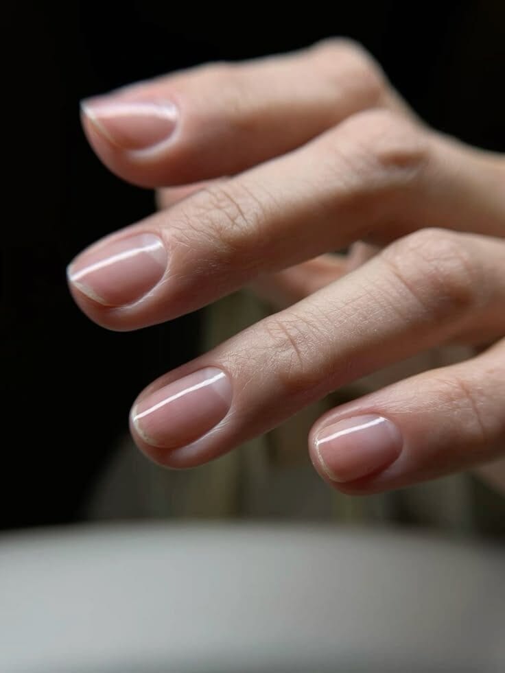 Manucure russe sans couleur